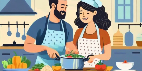 Pechugas de pollo a la mandarina con ensalada templada de zanahoria y nueces