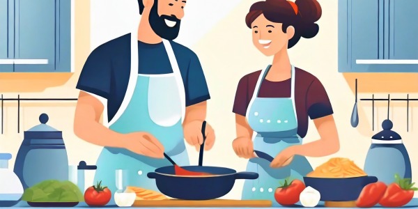 Presa con salsa de sidra y manzanas salteadas